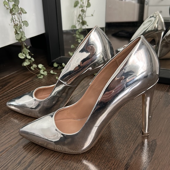 Silver metallic 4 inch heels from Call It Spring - Picture 6 of 6